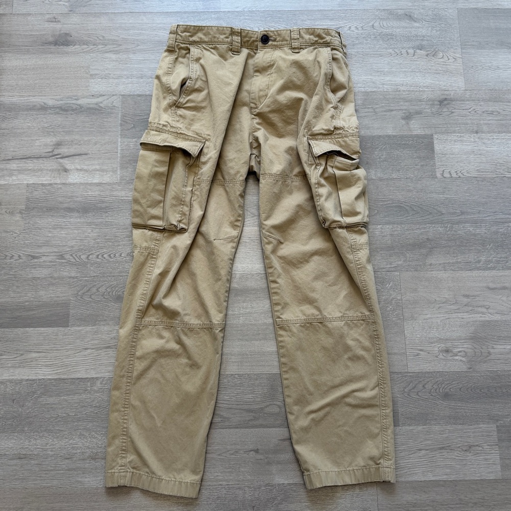 Abercrombie & Fitch Cargo Pants Mens 31x29 Khaki Utility Military Style Cotton
